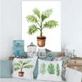 thumbnail image 2 of Palm Plant In Clay Flowerpot 8 in x 12 in Painting Canvas Art Print, by Designart, 2 of 4