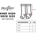 thumbnail image 7 of Pavilion - Dear Santa I Can Explain - Knee High Newborn 0-12 Months Red Unisex Christmas Baby Socks, 7 of 7