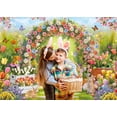 thumbnail image 7 of Spring Easter Backdrop Enchanted Garden Colorful Eggs Bunny Photography Background Floral Arch Rabbit Baby Shower Birthday Party Decorations Banner Photo Props, 7 of 7