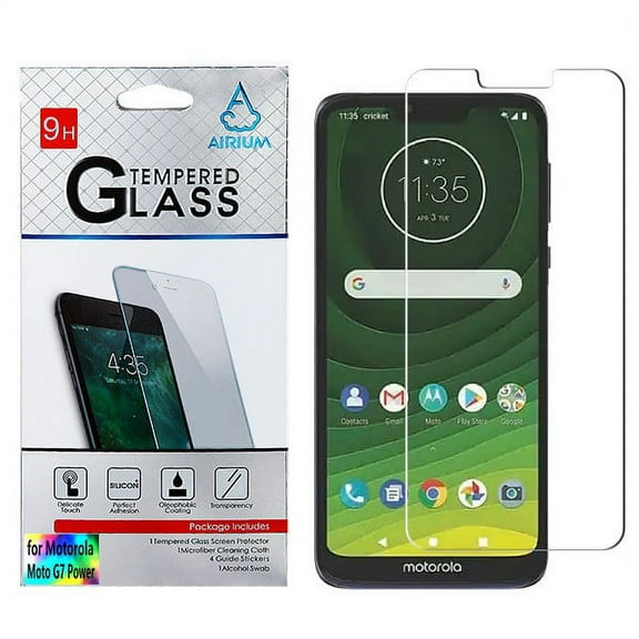 Motorola Moto G7 POWER Screen Protector Shockproof Tempered Glass LCD Screen Protector Crystal CLEAR 9H 2.5D HD Guard Screen Protector Cover for Motorola MOTO G7 Power