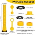 thumbnail image 4 of Gas Tank Spout Replacement, Gas Tank Spout, (5 Set - Yellow), 4 of 5