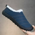 thumbnail image 4 of Earlde Men's Women's Winter Warm Slippers with Fuzzy Plush Lining Slip on House Shoes with Indoor Outdoor Anti-Skid Rubber Sole, 4 of 7