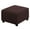 Brun, variante sur SUTENGDA Housse d'Ottoman Carrée en Jacquard Extensible et Doux, Housses d'Ottoman Imperméables Antidérapantes, Protège-Pouf avec Bas Élastique, Lavable à la Machine - Couleur Primaire