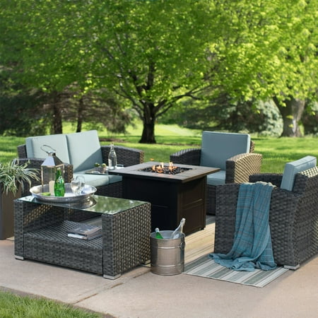 Coral Coast Dursey All Weather Wicker Fire Pit ...