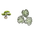 thumbnail image 1 of Árbol Bonsái Artificial Con Hojas De Palma, Decoración De Pared De Madera, Centro De Mesa Creativo De Jungla Tropical, Adorno Para Mesa, Cama Y Baño., 1 of 8