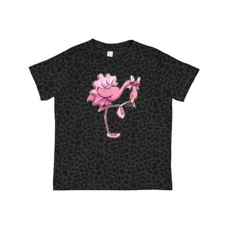 

Inktastic Flamingo Ballerina in Tutu and Ballet Toe Shoes Gift Toddler Boy or Toddler Girl T-Shirt