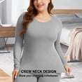 thumbnail image 3 of COMFREE Plus Size Women Thermal Underwear Long Johns Base Layer Top and Bottom Sets for Cold Weather, 3 of 7