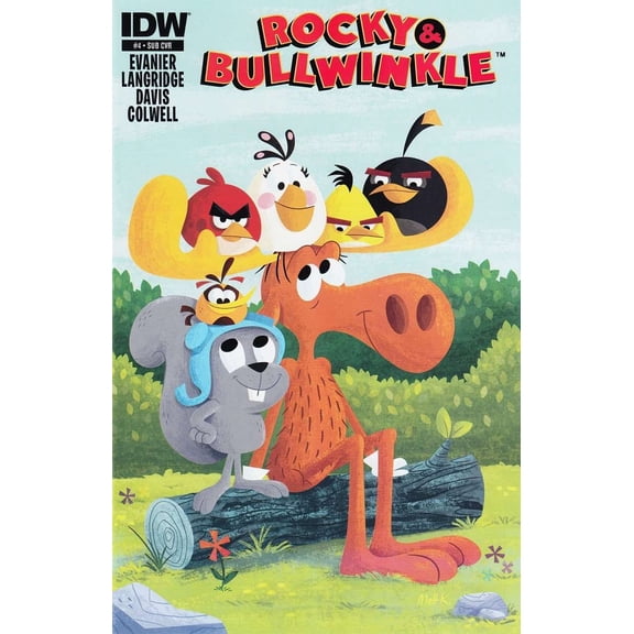 Rocky and Bullwinkle #4B VF ; IDW Comic Book