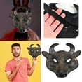thumbnail image 2 of Hearth & Gear Fête de Pâques Réaliste Animal Tête de Taureau Fête Fête d'Halloween 9, 2 of 7