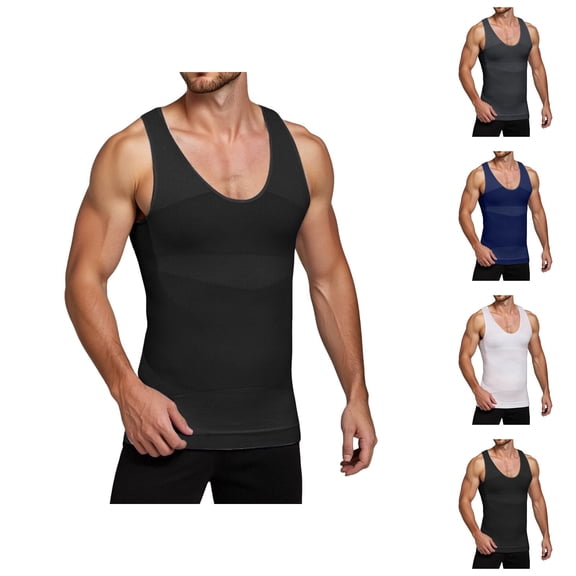 Tank Tops Men Body Shaper Lightweight Breathable Compression Sleeveless Shirt Workout Running Gym Tanks