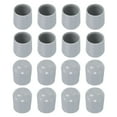 thumbnail image 1 of Protectores de patas de silla, 16 piezas de 7/8" - Tapas redondas de patas de silla de plástico, cubiertas antideslizantes para muebles (gris), 1 of 7