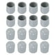 thumbnail image 1 of Protectores de patas de silla, 16 piezas de 7/8" - Tapas redondas de patas de silla de plástico, cubiertas antideslizantes para muebles (gris), 1 of 7