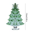 thumbnail image 6 of Dserfhy Glass Christmas Tree Mini Tabletop Xmas Tree Figurine with Star Topper for Winter Holiday Table Mantel Shelf Home Decoration, 6 of 8