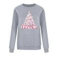 thumbnail image 3 of Christmas Sweatshirt for Womens Fashion Crewneck Shirts Xmas Tree Printed Pullover Top Winter Long Sleeve Sweaters Loose Plus Size Blouses Tops, 3 of 6