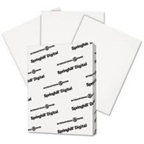 Digital Index White Card Stock, 90 Lb, 8 1/2 X 11, 250 Sheets/pack By: Springhill