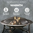 thumbnail image 3 of Four Seasons Courtyard 35" Round Wood Burning Fire Bowl w/Fire Grate, Black, 3 of 6