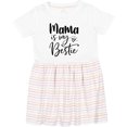 thumbnail image 3 of Inktastic Mama is My Bestie Girls Toddler Dress, 3 of 5