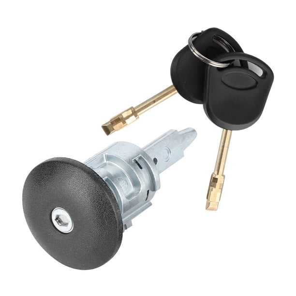 Senyar Barril de cerradura de puerta, barril delantero derecho del coche con 2 llaves ABS apto para Ford para Transit MK6 2000-2016 Ecomeon no