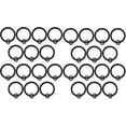 thumbnail image 4 of Urbanest Solid Metal Window Drapery Curtain Panel Ring With Eyelet 1.5"" Inner Diameter Fits Up To 1.25"" Rod Set Of 28 - Black, 4 of 5