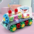 thumbnail image 2 of Tholdsy Tren de juguete ABS para niños, tren de engranajes eléctrico transparente, tren de música para niños, tren de juguete para niños, Videojuegos portátiles, 2 of 6