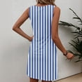 thumbnail image 7 of Otvok Women's U Neck Dresses Sleeveless Tank Mini Loose Fit Breathable Summer Vacation Beach Casual Sundress, 7 of 7