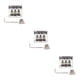 thumbnail image 3 of Naiovety Practical 3-String Guitar Bridge Guitar Saddle Machine Replacement Flexible Tuning Peg Screws Head Plate Pickup Accessories with Type1, 3 of 6