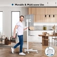 thumbnail image 2 of Soporte para TV BONTEC Mobile Rolling, pantallas de 23-60 pulgadas, 40-100 cm, blanco, 2 of 7