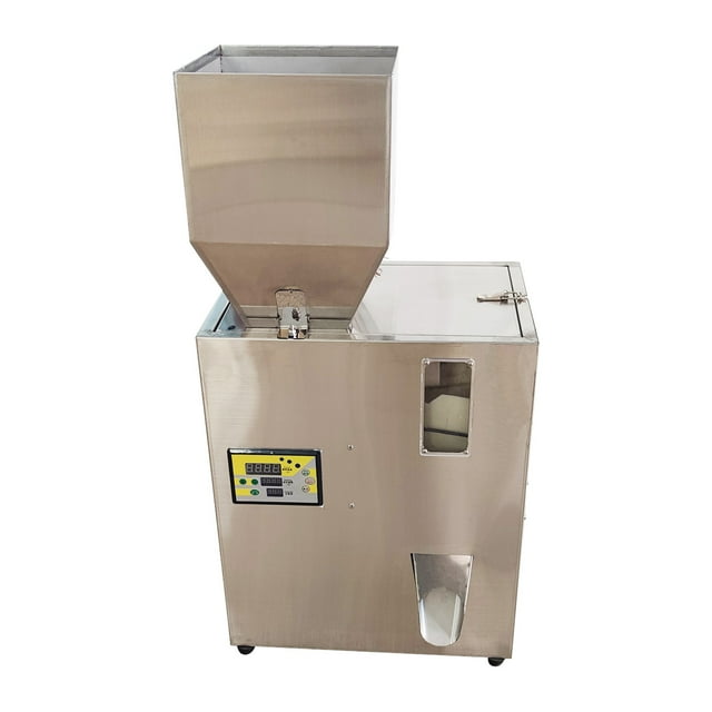 INTBUYING 10-500g Auto Weighing Powder Filling Machine Tea Packaging Machine Quantitative Filler for Seed Cereals Particles
