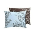 thumbnail image 3 of VCNY Home Blue/Chocolate Leaf Polyester 8-Piece Be, 3 of 5