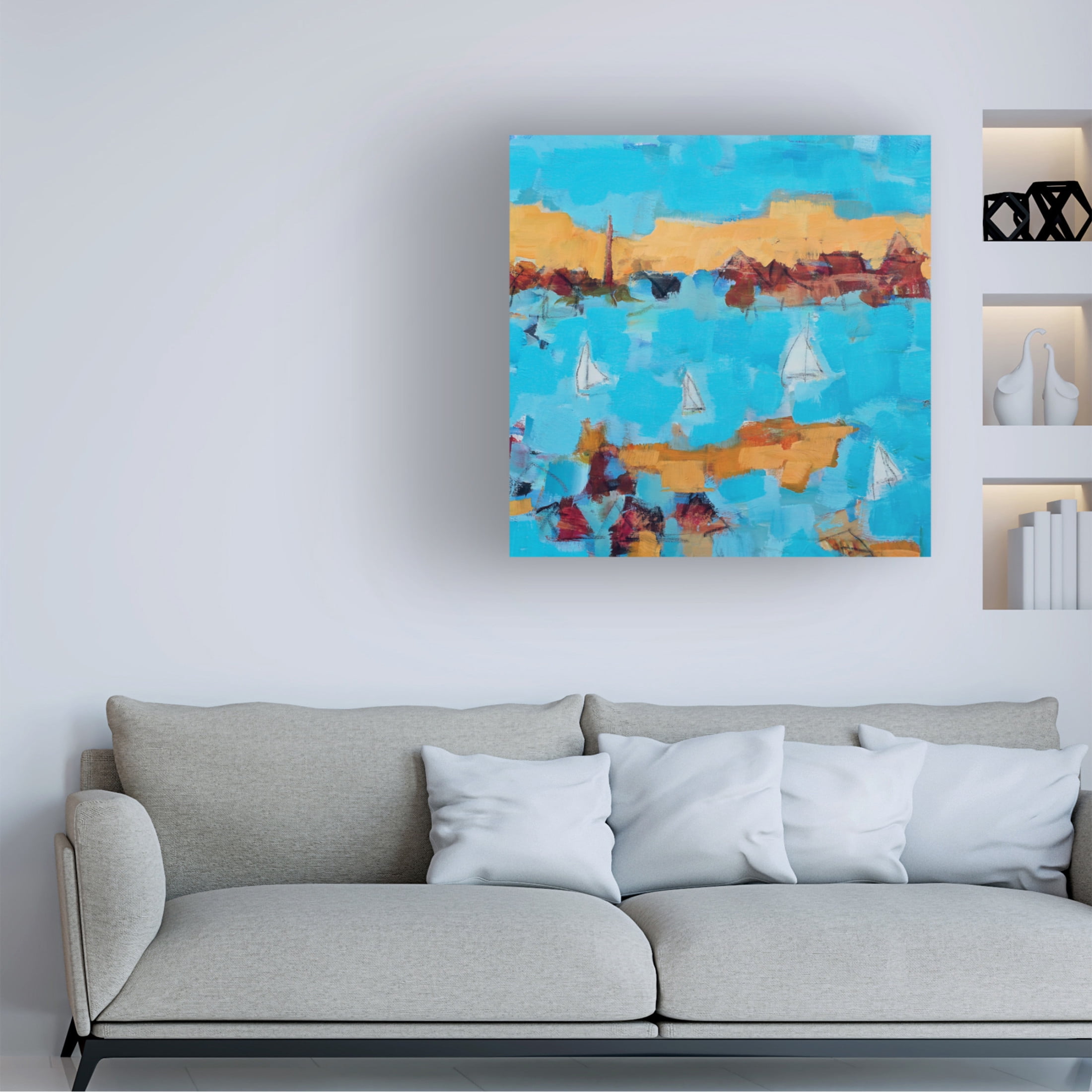Canvas Wall Art - Per Anders 'Homeward Bound' Wall Art for Living Room, Bedroom, or Office Décor by Trademark Fine Art - 18 x 18 Inches