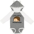 thumbnail image 3 of Inktastic I Give Great Hedgehugs with Cute Hedgehog Boys or Girls Long Sleeve Baby Bodysuit, 3 of 5