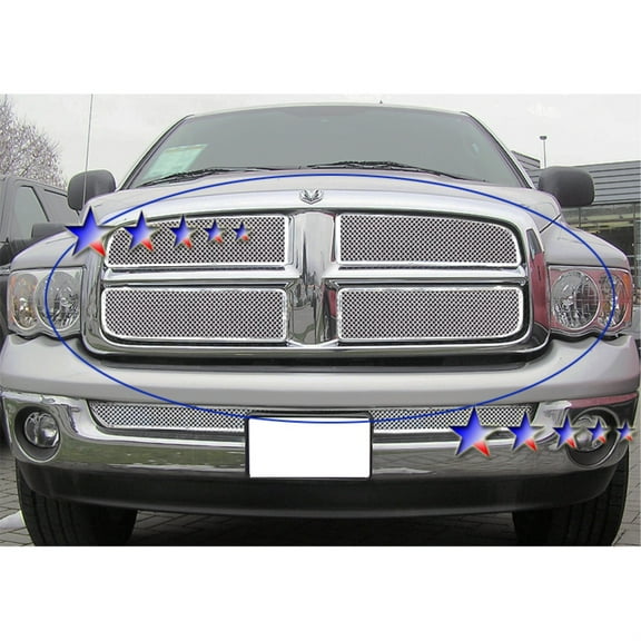 2002-2005 Dodge Ram Stainless Steel Polished Finish 1.8 Mm Wire Mesh Mesh Grille