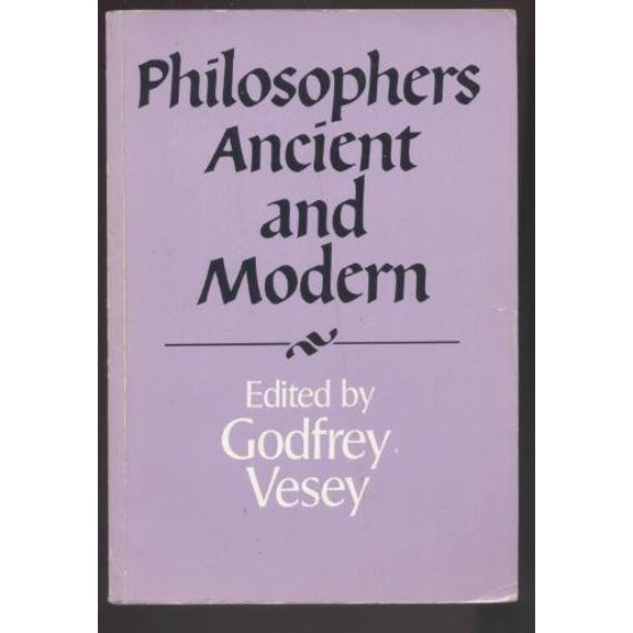 Pre-Owned Philosophers Ancient and Modern (Royal Institute of Philosophy Supplements, Series Number 20), 9780521337991, 0521337992, Paperback,