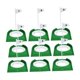 thumbnail image 2 of 9x Copa de Putt con Hoyo de Práctica para Putter de Golf Entrenamiento de Putt en Interiores verde, 2 of 9