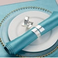 thumbnail image 4 of 8 Pcs Anneaux Porte-Serviettes en Métal avec Boucle pour Serviettes (Argent), 4 of 5
