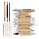 thumbnail image 1 of Herramientas de esculturas de arcilla Modelado de cerámica Decoración de doble extremo Escultura de doble extremo Acero inoxidable Herramienta reutilizable lavable portátil 30pcs / set Vogacara TO001238-01, 1 of 6