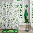 thumbnail image 5 of Shower Curtain, Spring Countryside Green Leaves Waterproof Shower Curtain Set with Hooks for Bathroom Showers,Stalls and Bathtubs,60x72In Farm Plants, 5 of 9
