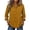 Yellow, variant on Womens Collared Button Down Shirts Solid Color Casual 3/4 Ruffle Sleeve Lettuce Trim Hem Blouses Tops for Everyday Fall Green