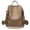Khaki, variant on Backpacks for Women Soft Leather Backpack Large Capacity Fashion Casual Travel Daypack Black One Size