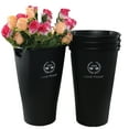 thumbnail image 4 of Anbers 4 Pack Large Black Flower Buckets, 20-Inch Tall Plastic Floral Bucket for Farmhouse, 4 of 7