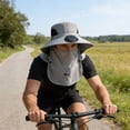 thumbnail image 6 of Solar Protective Fan Hat, Outdoor Solar Powered Fan Hat with 360° Rotating Fan, Rechargeable USB & Solar Charging for Fishing, Hiking, and Camping, Breathable Mesh Design, Comfortable All-Day Use, 6 of 6
