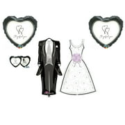 Wedding Dress & Tuxedo Perfect Pair Bridal Shower balloons Decoration Supplies
