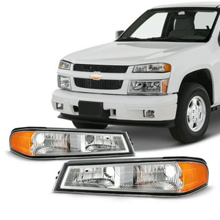  AKKON - Fits 2004-2012 Chevy Colorado/GMC Canyon 06-08 Isuzu  i-Series [LED Tube Parking] Chrome Headlights Headlamp Pair LH+RH :  Automotive