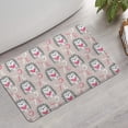 thumbnail image 2 of Cute Hedgehog Love Pattern Bathroom Rugs Mat,Non Slip Microfiber Bathroom Rug,Rubber Backing,Soft Bathroom Mats for Bathroom Floor,Tub and Shower,17x27in(43x68cm), 2 of 5