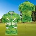 thumbnail image 4 of Aplkyhs Funny Matching Golf Shirts for Couple His and Hers Golf Shirts Matching Soft and Comfortable for Man Breathable Fabric Lightweight Suitable for Outdoor Sports Green, 4 of 6