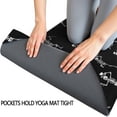 thumbnail image 3 of Black Dancing Skeleton Pattern Hot Yoga Mat Towel Non Slip for Hot Yoga - Quick-Drying Yoga Mat Cover with 4 Corner Pockets with Travel Bag - Hot Yoga Towel Non Slip 70"x26", 3 of 6