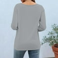 thumbnail image 7 of Ichuanyi Womens 3/4 Sleeve Tops Crewneck Summer Floral Print Casual Tee Shirts Loose Dressy Tunic Trendy Blouse Top, 7 of 7