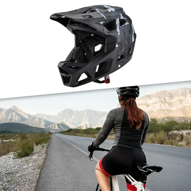 Colaxi Full Face Bike Helmet Helmet Unisex Cap Shock Absorbing Comfortable Women Men Ventilation Breathable Cycling Helmet black 59 to 61cm Walmart