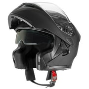 Rapido Boutique Collection Snowmobile Motorcycle Dual Visor Flip Up Modular Full Face Helmet, DOT Approved Motorcycle Helmet