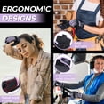 thumbnail image 6 of HANDLANDY Utility Work Gloves Women, Thin Mechanic Working Gloves Touch Screen, Purple, XS, 6 of 8